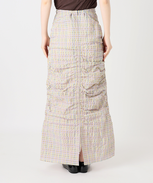 IENA LA BOUCLE(イエナラブークル)の「IENA LA BOUCLE シアーチェックシャーリングスカート(スカート・レディース・ダークラベンダー・38/36)」の22枚目の写真