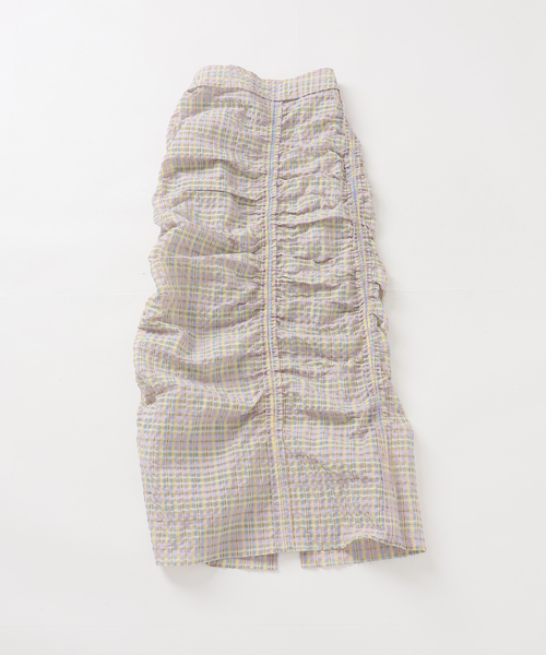 IENA LA BOUCLE(イエナラブークル)の「IENA LA BOUCLE シアーチェックシャーリングスカート(スカート・レディース・ダークラベンダー・38/36)」の6枚目の写真