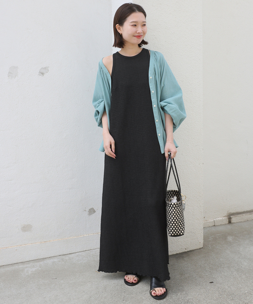 SLOBE IENA（スローブイエナ）の「《シリーズあり》シュリンクジャージーアメスリワンピース（ワンピース・レディース・ブラック/レッド・FREE）」の16枚目の写真
