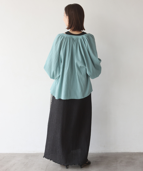 SLOBE IENA（スローブイエナ）の「《シリーズあり》シュリンクジャージーアメスリワンピース（ワンピース・レディース・ブラック/レッド・FREE）」の19枚目の写真