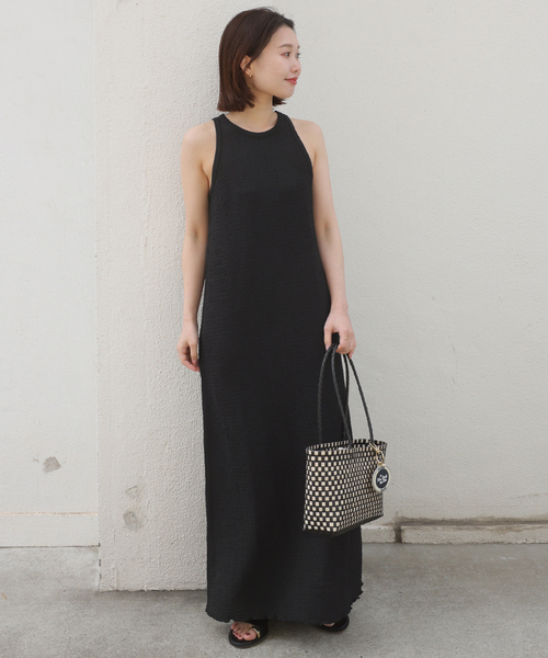 SLOBE IENA（スローブイエナ）の「《シリーズあり》シュリンクジャージーアメスリワンピース（ワンピース・レディース・ブラック/レッド・FREE）」の20枚目の写真