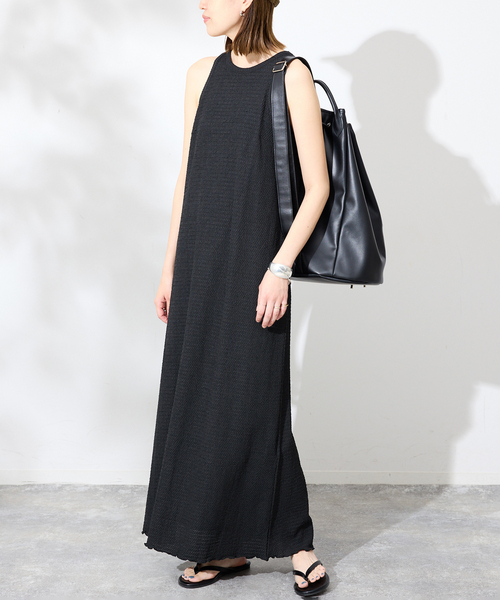 SLOBE IENA(スローブイエナ)の「《シリーズあり》シュリンクジャージーアメスリワンピース(ワンピース・レディース・ブラック/レッド・FREE)」の7枚目の写真