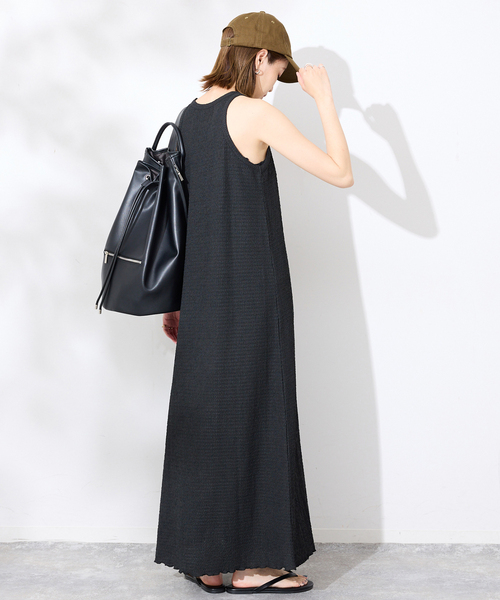 SLOBE IENA(スローブイエナ)の「《シリーズあり》シュリンクジャージーアメスリワンピース(ワンピース・レディース・ブラック/レッド・FREE)」の10枚目の写真