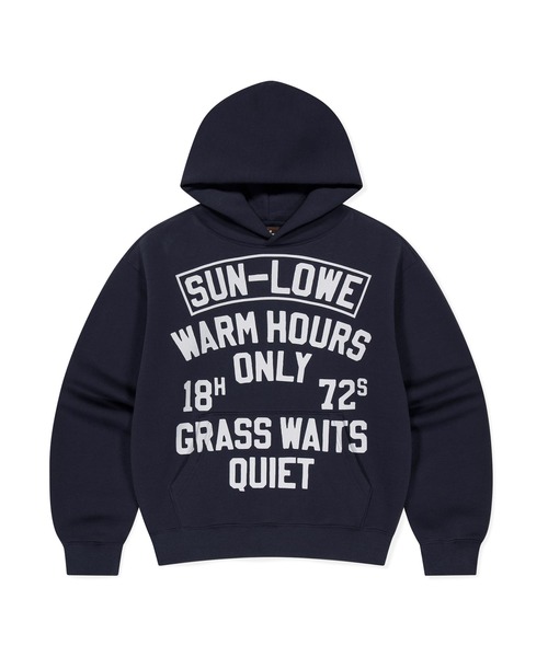 SUNLOVE(サンラブ)の「Field Hoodie(パーカー・レディース・ライム/ネイビー・M/L/XL)」の1枚目の写真