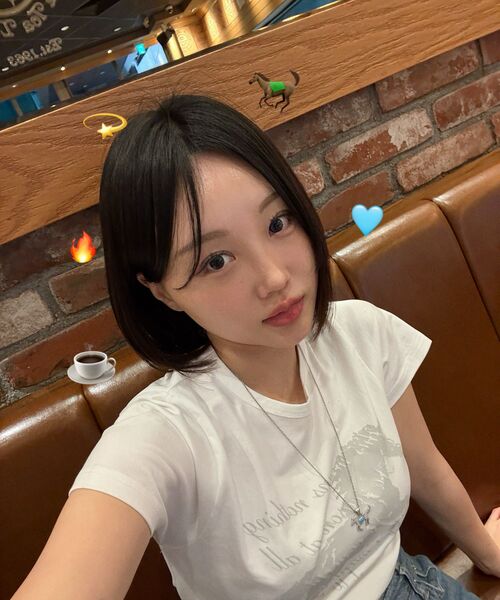 DAUSPICE(ディーオスピス)の「(DUC) GA Semi-Crop Short-Sleeve T-Shirt White(Tシャツ/カットソー・レディース・ホワイト・ONE SIZE)」の6枚目の写真