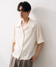 Jacquard copped shirt / ジャガードクロップドシャツ