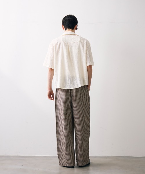 Shoowtime(ショウタイム)の「Jacquard copped shirt / ジャガードクロップドシャツ(シャツ/ブラウス・メンズ・ホワイト/ブルー・MEDIUM/LARGE/X-LARGE)」の13枚目の写真