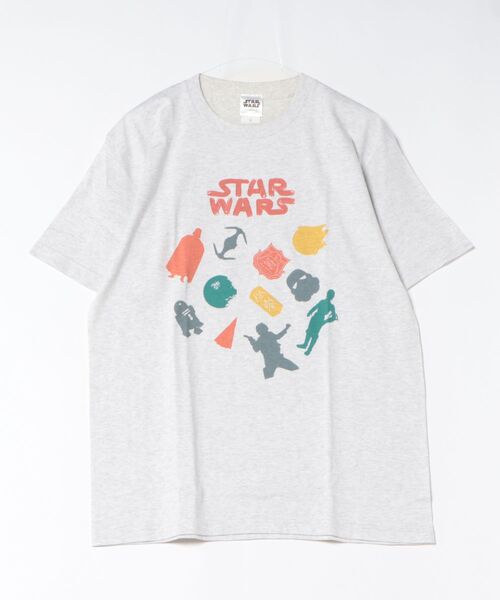STAR WARS（スターウォーズ）の「【 STAR WARS 】 プリントTシャツ 26S4（Tシャツ/カットソー・レディース・ホワイト/ライトグリーン/ストーン/オフホワイト・MEDIUM/LARGE）」の3枚目の写真