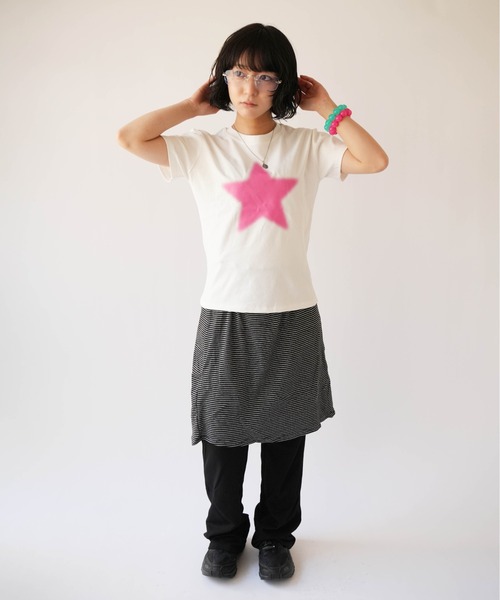 SORUTT（ソルト）の「【 SORUTT / ソルト 】 カラーグロウ ベーシックTシリーズ #（Tシャツ/カットソー・レディース・オレンジ/イエロー/ホワイト・FREE）」の9枚目の写真