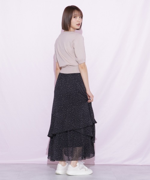 JILL by JILL STUART（ジルバイジルスチュアート）の「縦ラッフルシアースカート（スカート・レディース・ブラック系その他/ピンク/ホワイト・FREE）」の13枚目の写真