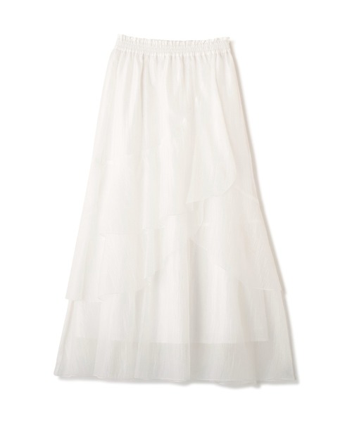 JILL by JILL STUART（ジルバイジルスチュアート）の「縦ラッフルシアースカート（スカート・レディース・ブラック系その他/ピンク/ホワイト・FREE）」の20枚目の写真