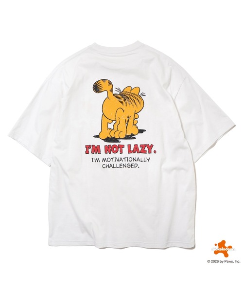 BENCH'S SELECT(ベンチセレクト)の「【GARFIELD】ガーフィールド グラフィックT 半袖 ユニセックス(Tシャツ/カットソー・メンズ・ホワイト/ブラック・MEDIUM/SMALL/LARGE)」の6枚目の写真
