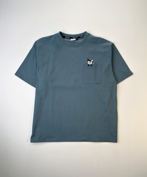 T-MAC OUTING(ティーマック アウティング)の「接触冷感 冷感天竺 キツネのぞき刺繍 半袖Tシャツ(Tシャツ/カットソー・メンズ・セージグリーン/チャコール/ホワイト・M)」の3枚目の写真