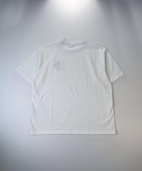 T-MAC OUTING(ティーマック アウティング)の「接触冷感 冷感天竺 キツネのぞき刺繍 半袖Tシャツ(Tシャツ/カットソー・メンズ・セージグリーン/チャコール/ホワイト・M)」の4枚目の写真