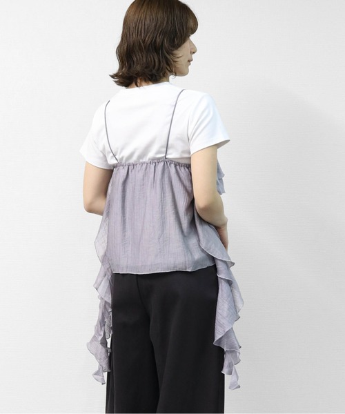 THE CELL.(ザセルドット)の「マルチフリル キャミソール MULTI-FRILL CAMISOLE(キャミソール・レディース・ブラック/グレー/オフホワイト・FREE)」の16枚目の写真