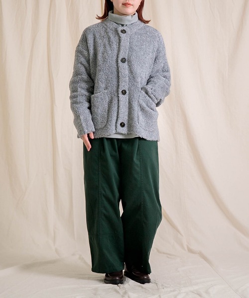Brocante（ブロカント）の「[Brocante / ブロカント] パウダースノー高密度ツイル トヌーパンツ（チノパンツ・レディース・ダークグリーン/キャメル/ライトベージュ/ネイビー・2）」の12枚目の写真