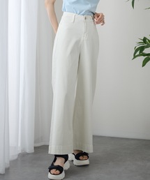 ナチュラル ワイド ストレート ロング パンツ
