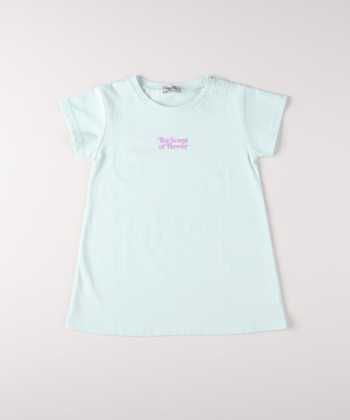 Right-on(ライトオン)の「【VIVIAN BLUE】接触冷感チュニックTシャツ (Aライン / ガーリー / パステル / 通園通学 / 女の子)(Tシャツ/カットソー・キッズ・イエロー/ライム/ピンク/ホワイト・110/130/140/150/160/120)」の6枚目の写真