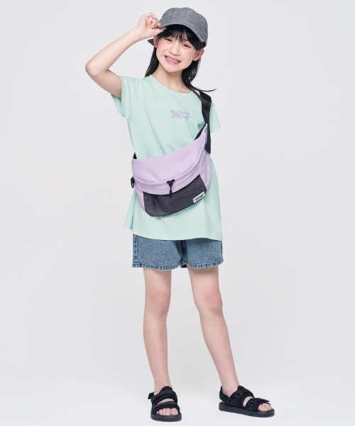 Right-on(ライトオン)の「【VIVIAN BLUE】接触冷感チュニックTシャツ (Aライン / ガーリー / パステル / 通園通学 / 女の子)(Tシャツ/カットソー・キッズ・イエロー/ライム/ピンク/ホワイト・110/130/140/150/160/120)」の7枚目の写真