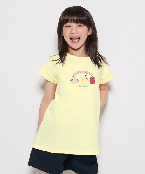 Right-on(ライトオン)の「【VIVIAN BLUE】接触冷感チュニックTシャツ (Aライン / ガーリー / パステル / 通園通学 / 女の子)(Tシャツ/カットソー・キッズ・イエロー/ライム/ピンク/ホワイト・110/130/140/150/160/120)」の8枚目の写真