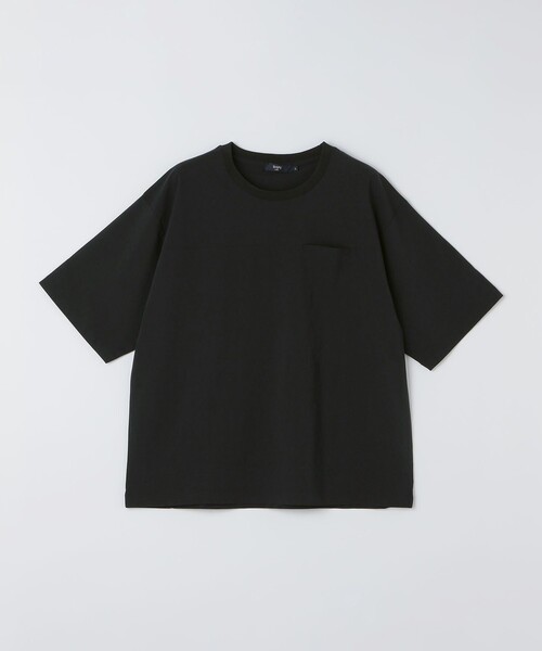 SHIPS Colors(シップス カラーズ)の「SHIPS Colors:〈接触冷感〉ナイロン フハク Tシャツ(Tシャツ/カットソー・メンズ・グレー/ダークグレー/ブラック・MEDIUM/LARGE/X-LARGE)」の5枚目の写真