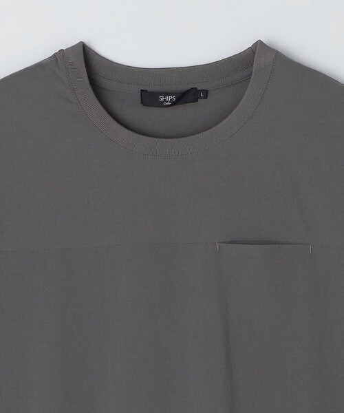 SHIPS Colors(シップス カラーズ)の「SHIPS Colors:〈接触冷感〉ナイロン フハク Tシャツ(Tシャツ/カットソー・メンズ・グレー/ダークグレー/ブラック・MEDIUM/LARGE/X-LARGE)」の8枚目の写真