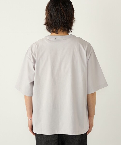 SHIPS Colors(シップス カラーズ)の「SHIPS Colors:〈接触冷感〉ナイロン フハク Tシャツ(Tシャツ/カットソー・メンズ・グレー/ダークグレー/ブラック・MEDIUM/LARGE/X-LARGE)」の18枚目の写真