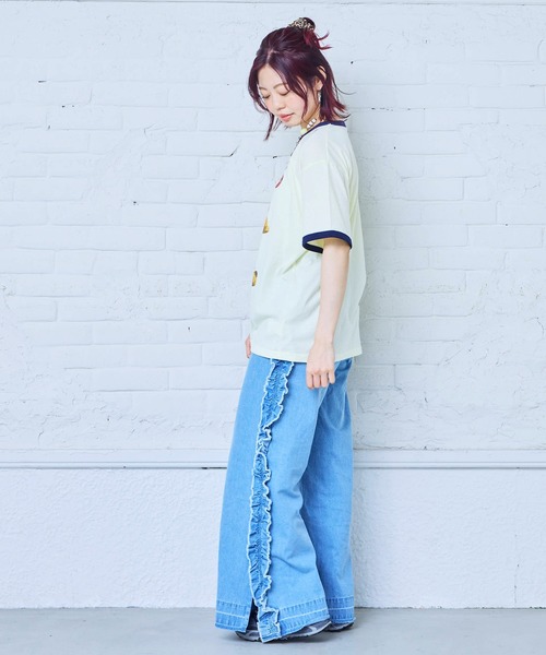 MARKEY'S(マーキーズ)の「【別注】GARFIELD プリント半袖Tシャツ/おとな(Tシャツ/カットソー・レディース・イエロー/オフホワイト/ホワイト・180cm/160cm)」の7枚目の写真