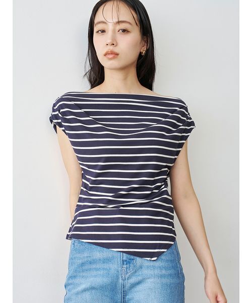 SNIDEL(スナイデル)の「【接触冷感】アシメドレープカットソー(Tシャツ/カットソー・レディース・ブラウン/イエロー/その他/ホワイト・F)」の11枚目の写真