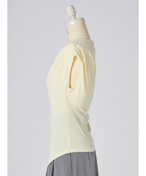 SNIDEL（スナイデル）の「【接触冷感】アシメドレープカットソー（Tシャツ/カットソー・レディース・ブラウン/イエロー/その他/ホワイト・F）」の22枚目の写真