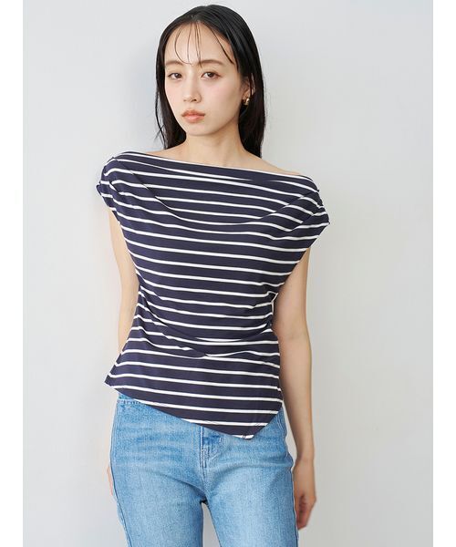 SNIDEL(スナイデル)の「【接触冷感】アシメドレープカットソー(Tシャツ/カットソー・レディース・ブラウン/イエロー/その他/ホワイト・F)」の19枚目の写真