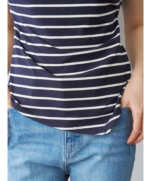 SNIDEL(スナイデル)の「【接触冷感】アシメドレープカットソー(Tシャツ/カットソー・レディース・ブラウン/イエロー/その他/ホワイト・F)」の14枚目の写真