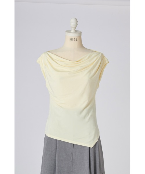 SNIDEL(スナイデル)の「【接触冷感】アシメドレープカットソー(Tシャツ/カットソー・レディース・ブラウン/イエロー/その他/ホワイト・F)」の5枚目の写真