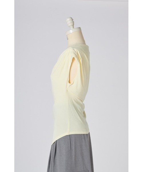 SNIDEL(スナイデル)の「【接触冷感】アシメドレープカットソー(Tシャツ/カットソー・レディース・ブラウン/イエロー/その他/ホワイト・F)」の6枚目の写真