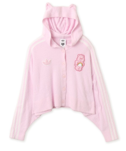 adidas(アディダス)の「adidas CARE BEARS CARDIGAN WITH A HOOD / アディダス ケアベア カーディガン ウィズ フード(カーディガン/ボレロ・レディース・ピンク・M/L/S)」の7枚目の写真