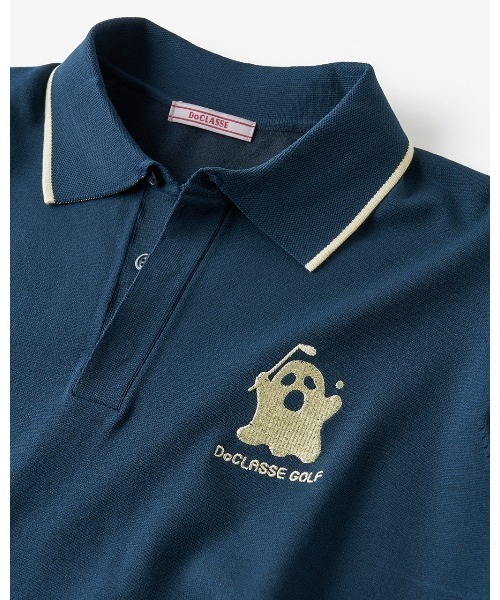 DoCLASSE（ ドゥクラッセ）の「ゴルフ・ニットポロ（Tシャツ/カットソー・メンズ・ダークグレー/ネイビー/ホワイト・LL/3L/M/L）」の12枚目の写真