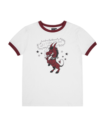 Bad Horse Ringer Top (White)