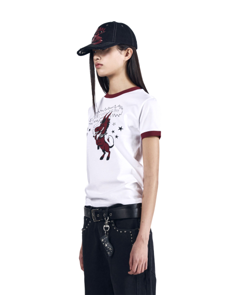 AAKAM（アーカム）の「Bad Horse Ringer Top (White)（Tシャツ/カットソー・レディース・その他・2/1/3）」の6枚目の写真