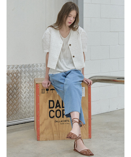AVANT-G（アバン）の「Lace Puff Blouse Jacket - IVORY（テーラードジャケット・レディース・その他・FREE）」の6枚目の写真