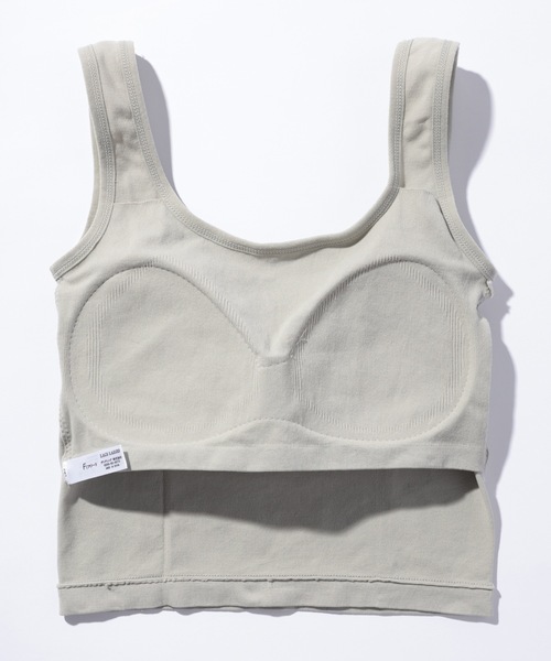 Lace Ladies（レースレディース）の「ラウンドネック タンク型 カップ付きコンパクト ブラトップ（タンクトップ・レディース・ブラック/ホワイト/グレー・FREE）」の10枚目の写真