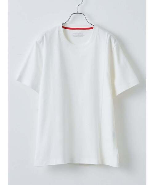 TRANSITION(トランジション)の「【TRANSITION】フライス切り替えクルーネックTEE(Tシャツ/カットソー・メンズ・ブラック/ホワイト・2/3)」の2枚目の写真