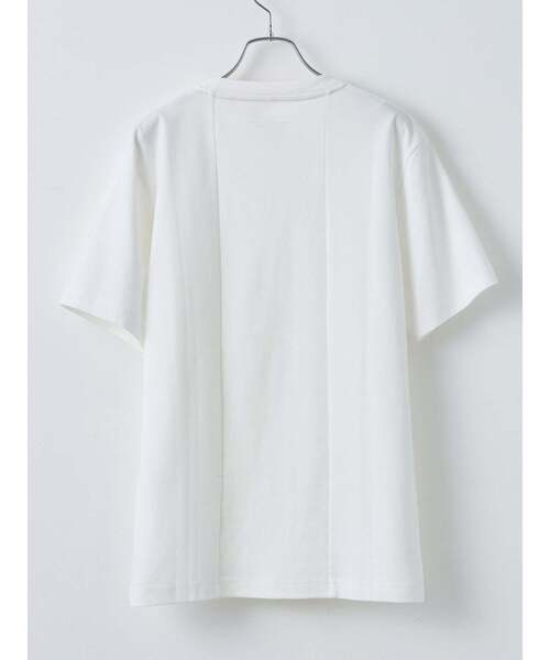 TRANSITION(トランジション)の「【TRANSITION】フライス切り替えクルーネックTEE(Tシャツ/カットソー・メンズ・ブラック/ホワイト・2/3)」の3枚目の写真