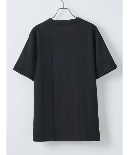 TRANSITION(トランジション)の「【TRANSITION】フライス切り替えクルーネックTEE(Tシャツ/カットソー・メンズ・ブラック/ホワイト・2/3)」の4枚目の写真