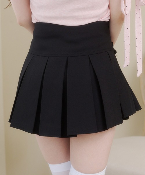 Rmine(アールマイン)の「配色リボン ボックス プリーツ スカート(スカパン付き)(スカート・レディース・ホワイト/ブラック/グレー・MEDIUM)」の12枚目の写真