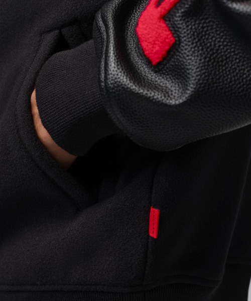 JORDAN BRAND（ジョーダンブランド）の「JORDAN BRAND M J FLT VARSITY JKT / ジョーダン ブランド FLT ヴァーシティ ジャケット/NIKE【SP】（スタジャン・メンズ・ブラック・S/M/L/XL/XXL）」の12枚目の写真