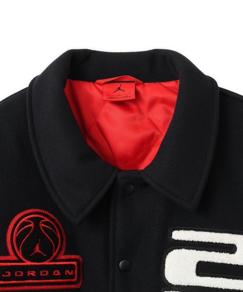 JORDAN BRAND（ジョーダンブランド）の「JORDAN BRAND M J FLT VARSITY JKT / ジョーダン ブランド FLT ヴァーシティ ジャケット/NIKE【SP】（スタジャン・メンズ・ブラック・S/M/L/XL/XXL）」の5枚目の写真