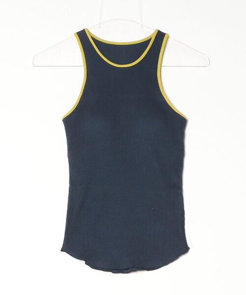 TODAYFUL(トゥデイフル)の「Cupin Piping Tanktop 12610615(Tシャツ/カットソー・メンズ・ネイビー/ライトブルー/オフホワイト/ベージュ・FREE)」の4枚目の写真