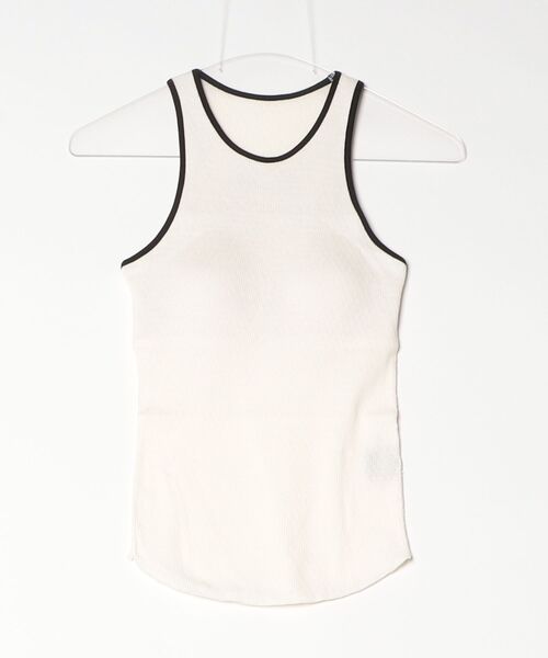 TODAYFUL(トゥデイフル)の「Cupin Piping Tanktop 12610615(Tシャツ/カットソー・メンズ・ネイビー/ライトブルー/オフホワイト/ベージュ・FREE)」の2枚目の写真