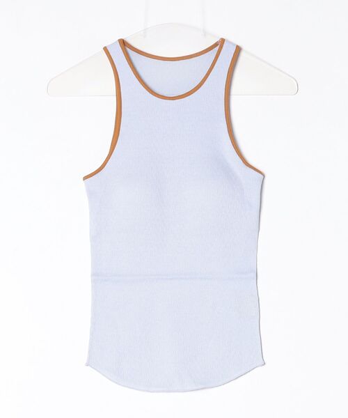 TODAYFUL(トゥデイフル)の「Cupin Piping Tanktop 12610615(Tシャツ/カットソー・メンズ・ネイビー/ライトブルー/オフホワイト/ベージュ・FREE)」の3枚目の写真