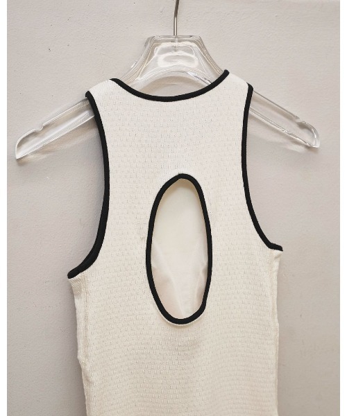 TODAYFUL（トゥデイフル）の「Cupin Piping Tanktop 12610615（タンクトップ・レディース・ネイビー/ライトブルー/オフホワイト/ベージュ・FREE）」の13枚目の写真